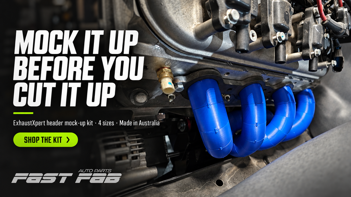 ExhaustXpert header mock-up kit - Mock it up before you cut it up