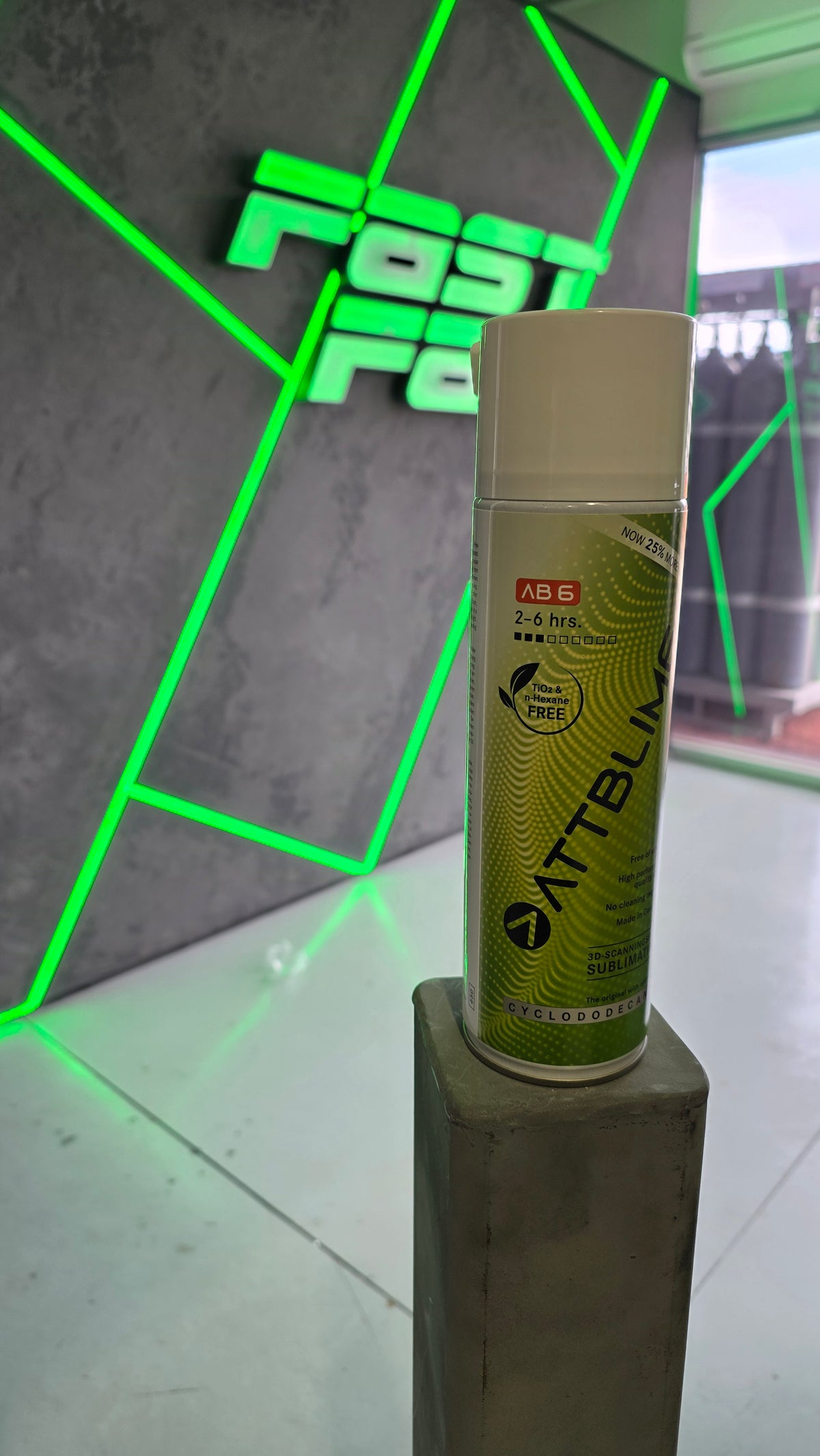 ATTBLIME AB6 sublimating 3D scanning spray can