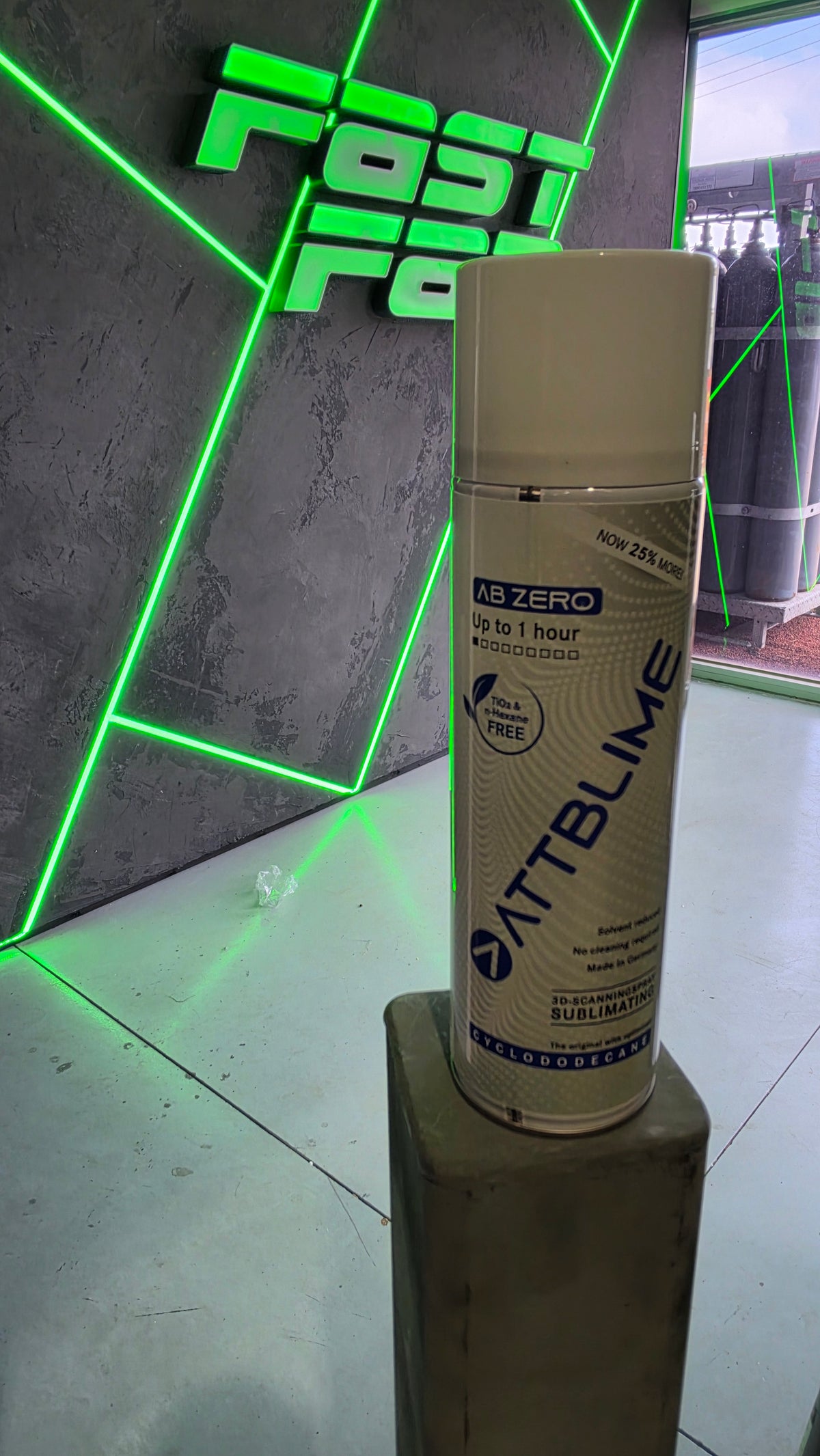 ATTBLIME AB ZERO sublimating 3D scanning spray can